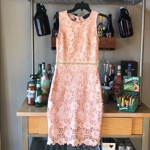 Akira Light Pink Lace Cocktail Dress